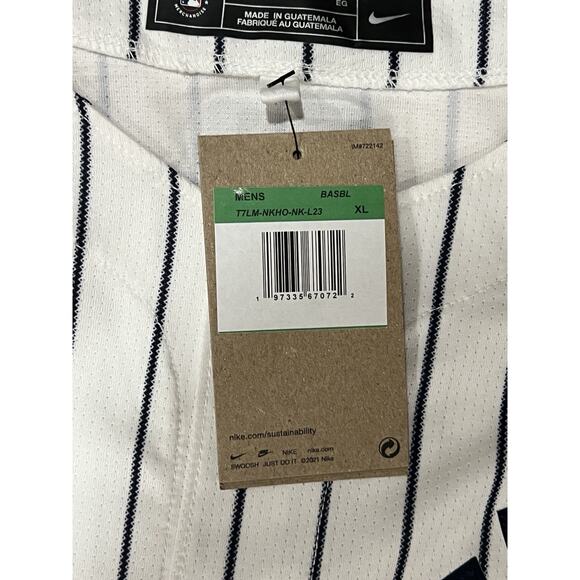 Nike Authentic NY New York Yankees MLB Baseball Pinstripe Jersey Men’s Sz: XL - Picture 6 of 11